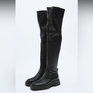 ZARA over knee boots